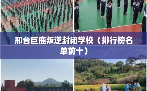 邢台巨鹿叛逆封闭学校（排行榜名单前十）