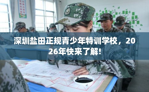 深圳盐田正规青少年特训学校,2026年快来了解! 深圳盐田正规青少年特训学校,2026年快来了解!