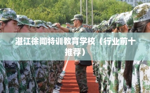 湛江徐闻特训教育学校（行业前十推荐）