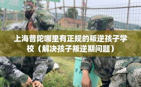 上海普陀哪里有正规的叛逆孩子学校（解决孩子叛逆期问题）