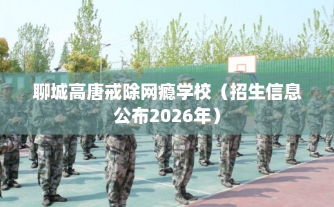 聊城高唐戒除网瘾学校（招生信息公布2026年）