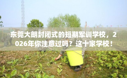 东莞大朗封闭式的短期军训学校，2026年你注意过吗？这十家学校！