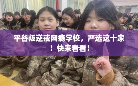 平谷叛逆戒网瘾学校，严选这十家！快来看看！