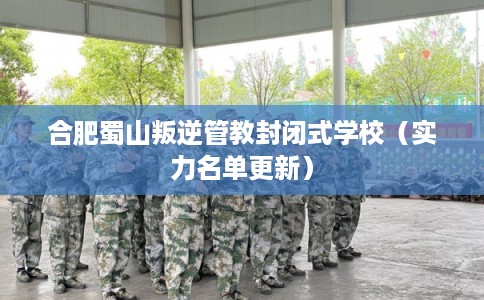 合肥蜀山叛逆管教封闭式学校（实力名单更新）
