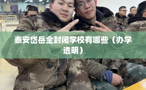 泰安岱岳全封闭学校有哪些（办学透明）