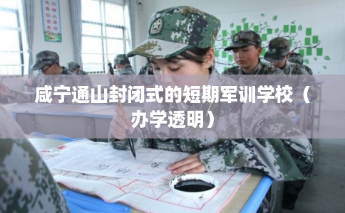 咸宁通山封闭式的短期军训学校（办学透明）