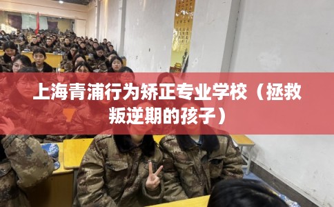 上海青浦行为矫正专业学校（拯救叛逆期的孩子）
