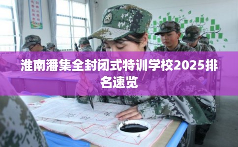 淮南潘集全封闭式特训学校2025排名速览