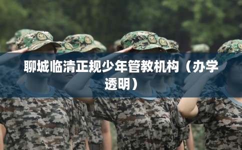 聊城临清正规少年管教机构（办学透明）
