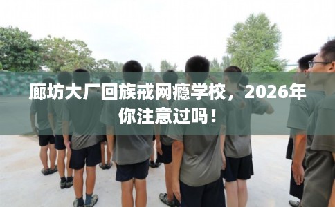 廊坊大厂回族戒网瘾学校,2026年你注意过吗! 廊坊大厂回族戒网瘾学校,2026年你注意过吗!