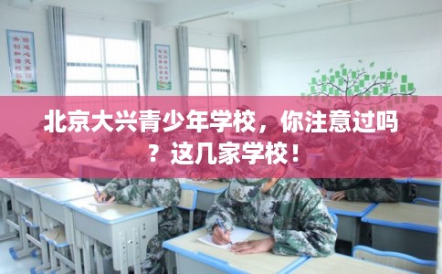 北京大兴青少年学校，你注意过吗？这几家学校！