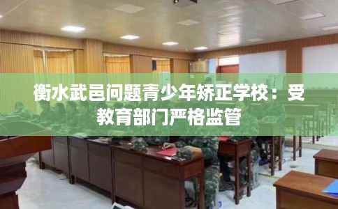 衡水武邑问题青少年矫正学校：受教育部门严格监管