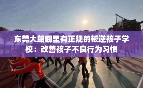 东莞大朗哪里有正规的叛逆孩子学校：改善孩子不良行为习惯
