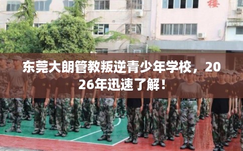 东莞大朗管教叛逆青少年学校，2026年迅速了解！
