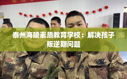 泰州海陵素质教育学校：解决孩子叛逆期问题