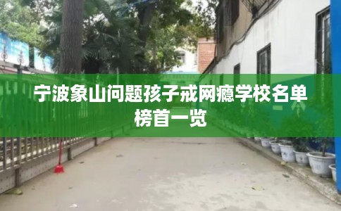 宁波象山问题孩子戒网瘾学校名单榜首一览
