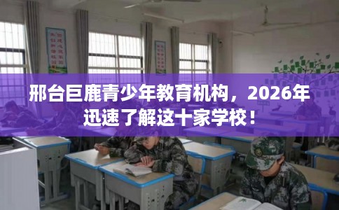 邢台巨鹿青少年教育机构，2026年迅速了解这十家学校！