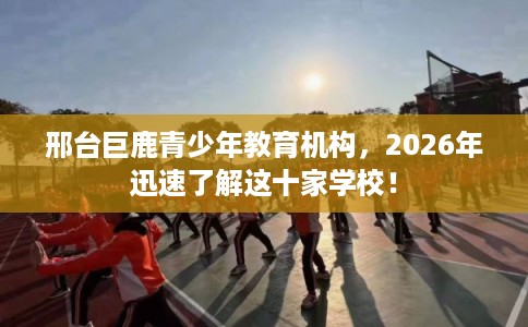 邢台巨鹿青少年教育机构，2026年迅速了解这十家学校！