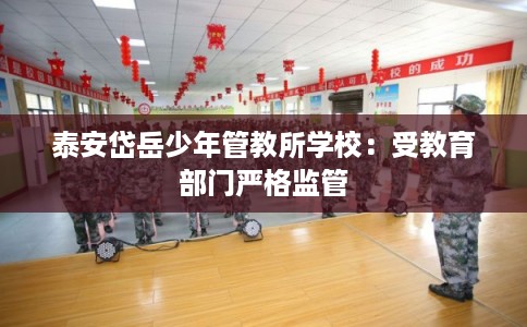 泰安岱岳少年管教所学校：受教育部门严格监管
