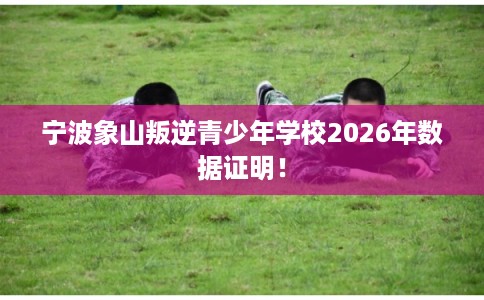 宁波象山叛逆青少年学校2026年数据证明! 宁波象山叛逆青少年学校2026年数据证明!
