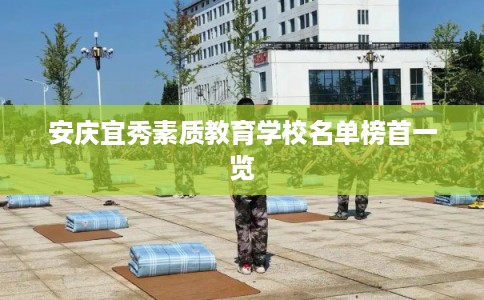 安庆宜秀素质教育学校名单榜首一览