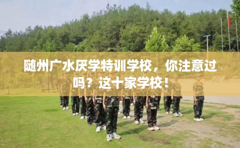 随州广水厌学特训学校，你注意过吗？这十家学校！