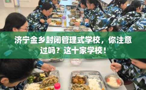 济宁金乡封闭管理式学校,你注意过吗?这十家学校! 济宁金乡封闭管理式学校,你注意过吗?这十家学校!