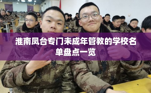 淮南凤台专门未成年管教的学校名单盘点一览