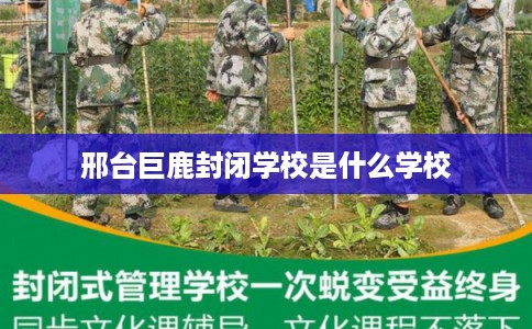 邢台巨鹿封闭学校是什么学校