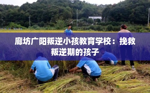 廊坊广阳叛逆小孩教育学校：挽救叛逆期的孩子