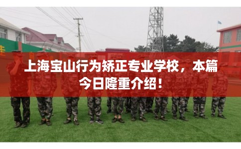 上海宝山行为矫正专业学校，本篇今日隆重介绍！