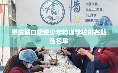 重庆城口叛逆少年特训学校排名甄选名单
