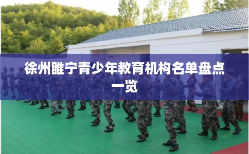 徐州睢宁青少年教育机构名单盘点一览