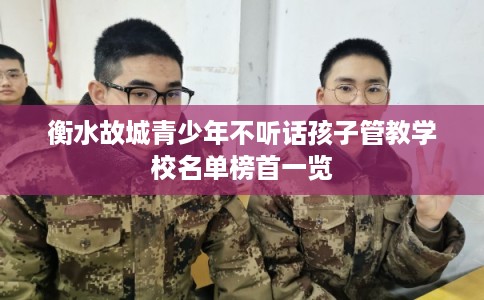衡水故城青少年不听话孩子管教学校名单榜首一览