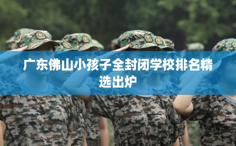 广东佛山小孩子全封闭学校排名精选出炉