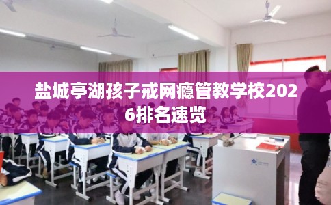 盐城亭湖孩子戒网瘾管教学校2026排名速览