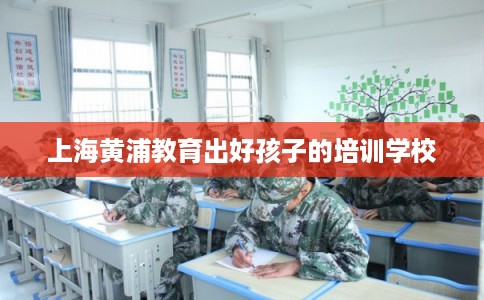 上海黄浦教育出好孩子的培训学校