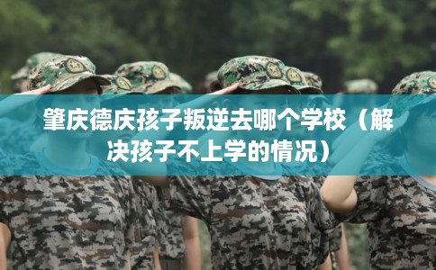 肇庆德庆孩子叛逆去哪个学校（解决孩子不上学的情况）
