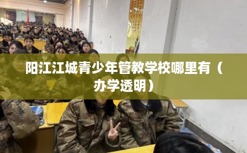 阳江江城青少年管教学校哪里有（办学透明）