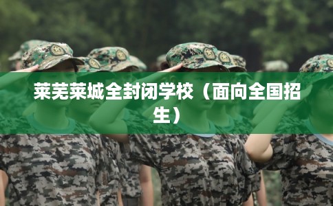 莱芜莱城全封闭学校（面向全国招生）
