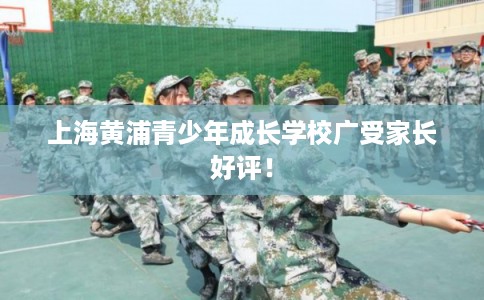 上海黄浦青少年成长学校广受家长好评！