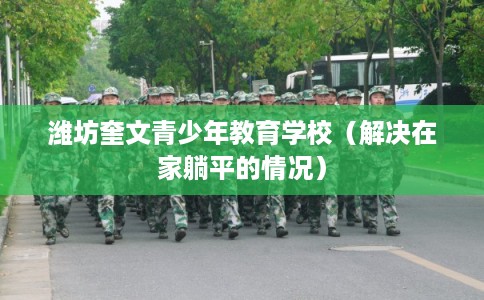 潍坊奎文青少年教育学校(解决在家躺平的情况) 潍坊奎文青少年教育学校(解决在家躺平的情况)