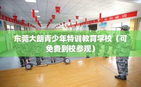 东莞大朗青少年特训教育学校（可免费到校参观）