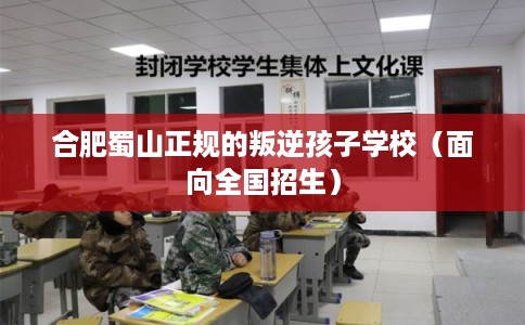 合肥蜀山正规的叛逆孩子学校（面向全国招生）