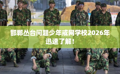 邯郸丛台问题少年戒网学校2026年迅速了解！
