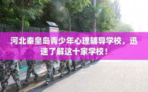 河北秦皇岛青少年心理辅导学校，迅速了解这十家学校！
