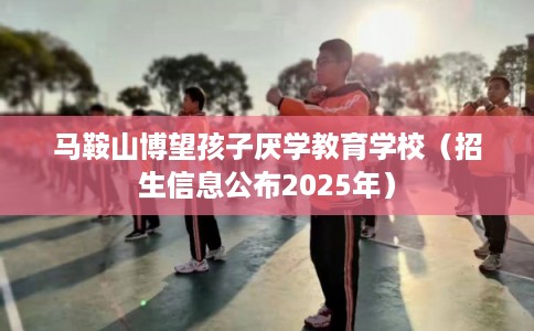 马鞍山博望孩子厌学教育学校(招生信息公布2025年) 马鞍山博望孩子厌学教育学校(招生信息公布2025年)