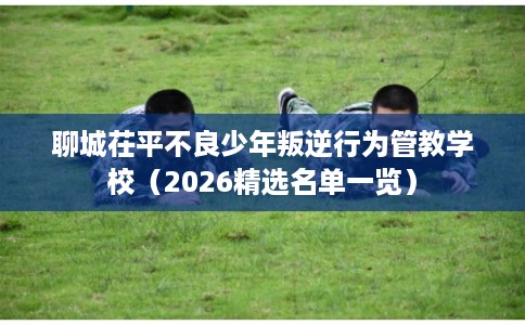 聊城茌平不良少年叛逆行为管教学校（2026精选名单一览）
