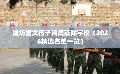 潍坊奎文孩子网瘾戒除学校（2026精选名单一览）
