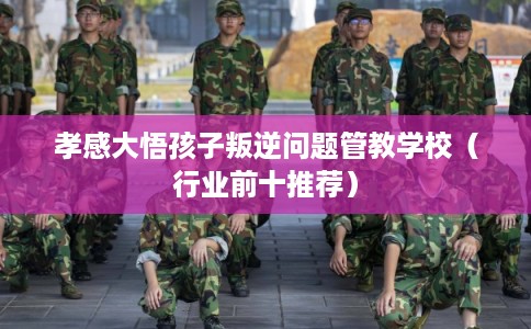 孝感大悟孩子叛逆问题管教学校（行业前十推荐）